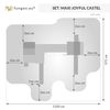 купить Детская площадка Fungoo Maxi Set JOYFUL CASTEL (My_Space_XL Fortress Toybox Rainbow) teak painted в Кишинёве 