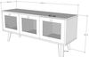 купить Тумба напольная для TV Trendy Likya-140, 140x60x40cm (GTR000248) в Кишинёве 