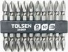 cumpără Set de tubulare, bite, duze Tolsen Set 10 biti cu capat dublu PH2 (20360) în Chișinău 