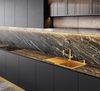 купить Смеситель кухонный Helika-AquaSanita 7003-G COLOS Gold+black silicon hose в Кишинёве 