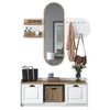 cumpără Mobilă pentru antreu Trendy EE101-1983, Nuc, 120x45x40cm (GTR001439) în Chișinău 