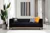 купить Диван Trendy Bellino Negru, 89x75x222cm (3 locuri) в Кишинёве 