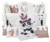 cumpără Lenjerie de pat pentru copii PernaMea Set lenjerie 8 piese Premium Panda (PM.105896/2) în Chișinău 
