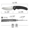 купить Нож походный Civivi C24050-1 Sixgill, lamă Nitro-V, G10, Crossbar Lock в Кишинёве 