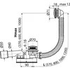 cumpără Cadă de baie Alcaplast A507CKM-80 70" 50 клик-клак în Chișinău 