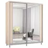 купить Шкаф Mobildor-Lux Раздвижные двери Aron-P из ДСП с вертикальным зеркалом (200x60x240H см) Sonoma в Кишинёве 