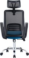 купить Офисное кресло CUSTÓ Modena, negru - albastru в Кишинёве 