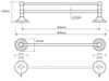 cumpără Suport prosop Bemeta Retro, portprosop dublu L-600mm 144104057 în Chișinău 