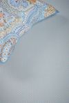 купить Постельное белье Pip Studio 329700 Cross Stitch Fitted Sheet 180x200 h35 Grey blue в Кишинёве 