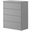 cumpără Comodă MebelStar NEO 4S 80x43x98 Grey (MBS-1079) în Chișinău 