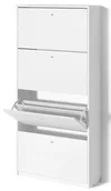 купить Полка для обуви Fabrik Home Тумба для обуви 4 дверцы / 800 белый ясень в Кишинёве 