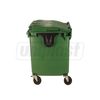 купить Бак мусорный 1100 л пластиковый на колесах (зеленый) UNI в Кишинёве 