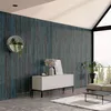 Riflaj decorativ din lemn Akupanel Blue Oxide