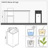 купить Цветочный горшок Lechuza Canto Color Tower 40, Stone Gray в Кишинёве 