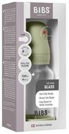 купить Поильник BIBS 50191250 Biberon din sticla anticolici Sage cu tetina din silicon 0+ luni, 120ml в Кишинёве 