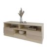 cumpără Comodă TV Smartex (16333) Т6 120cm TV Ivory+Stejar Deschis în Chișinău 