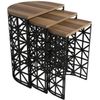 cumpără Măsuţă cafea Trendy Stil Metal Ferforje, Nuc, masa de cuibarit (3 bucati) în Chișinău 
