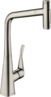 Metris Select M71 Кухонный смеситель, однорычажный, 320 с вытяжным душем, 2jet, под сталь