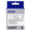 Tape Cartridge EPSON LK4TWN; 12mm/9m Transparent, White/Clear, C53S654013 