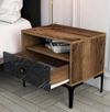 cumpără Noptieră Trendy Lizbon-534, Nuc, Negru 56x50x40cm (GTR001521) în Chișinău 