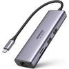 купить USB Hub Ugreen 90568 HUB 7in1 USB-C To 4K@60Hz HDMI + 2*USB-A 3.0 + RJ45 Gigabit + SD/TF Card Slot + PD 100W | CM512, Grey в Кишинёве 