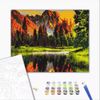 cumpără Tablou pe numere BrushMe BS3348FC 40х50cm (fără cutie) Apus în valea montană în Chișinău 