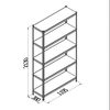 cumpără Raft metalic galvanizat Gama Box 1195Wx380Dx2130H mm, 5 poliţe/0164PE antracit în Chișinău 