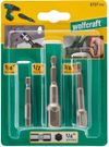 cumpără Set de tubulare, bite, duze Wolfcraft Set adaptoare cu cap patrat, 3 piese 8797000 în Chișinău 