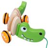 cumpără Jucarie de tras și împins Tooky Toy 36868 crocodil din lemn în Chișinău 