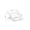купить Подставка под ноутбук Brateck AR-15 Foldable Stepless Adjustment Aluminum Laptop Riser for 11"-15" Laptops & Tablets, Weight Capacity 5Kg (Складная алюминиевая подставка для ноутбука с бесступенчатой регулировкой для ноутбуков и планшетов 11–15 дюймов) в Кишинёве 