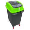 cumpără Coș de gunoi Hydro S HIPPO cu roți 50 L Negru / Verde 0430529 în Chișinău 