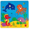 купить Головоломка Viga 59564 Wooden Flat Puzzle Sea Animals в Кишинёве 