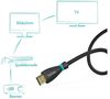 купить Кабель для AV Hama Pazzimo 123203/117502 High Speed HDMI™-Cable Nylon 5.0 m в Кишинёве 