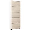 cumpără Raft pentru încălțăminte Mobildor-Lux Leo 60x27x203H cm White/Sonoma în Chișinău 
