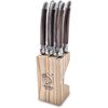 купить Набор ножей Laguiole Premium Line 6 Steak Knives Dark Wood set 6 buc cu suport в Кишинёве 