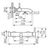 купить Смеситель для ванны Ferro Ciriculus gold BCK11BG (cada) в Кишинёве 