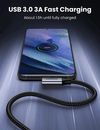 купить Кабель для моб. устройства Ugreen 20299 USB to 90° Type-C 2.0 3A 36W 1M US385, Black в Кишинёве 