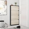 купить Полка для обуви Mobildor-Lux Leo Slim 100x16x164H cm Anthracite/Sonoma в Кишинёве 