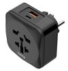 cumpără Adaptor electric Hama 223460 Travel Type E/F, 3-Pin, World to EU, USB-C, USB-A, PD, 20w în Chișinău 