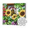 купить Картина по номерам Art Gallery BJ811 Mozaic cu diamante 20x20cm Flori de camp langa casa в Кишинёве 