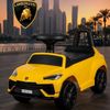 cumpără Tolocar Kids car 9010150 Yellow "Lamborghini Urus S" pentru copii, cu volan muzical, Galbenă în Chișinău 