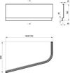 купить Панель для ванны Ravak Panou frontal Chrome 160x105 Left CZA5100A00 в Кишинёве 