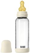 купить Поильник BIBS 5020216 Biberon din sticla anticolici Ivory cu tetina din latex 3+ luni, 240ml в Кишинёве 
