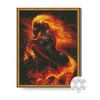 купить Картина по номерам Art Gallery QB205855 Mozaic cu diamante patrate 40x50cm Calul inflacarat в Кишинёве 