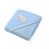 Полотенце велюровое Babyono Bear с капюшоном 100x100 см 