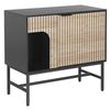 купить Комод Deco Merlin 80x40x74.7H Oak/Black в Кишинёве 