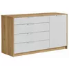 cumpără Comodă MatroLuxe 024440 Aura №3 (Oak Craft Gold) în Chișinău 
