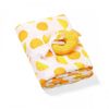 Pelincuta din bambus Babyono Orange (120x120 cm) + jucarie 