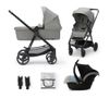 Carucior 4 in 1 Kinderkraft Newly + Mink Pro Grey 