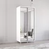 cumpără Dulap Mobildor-Lux Aron cu uși glisante din oglinzi (120x60x230H cm) Alb Brilliant în Chișinău 